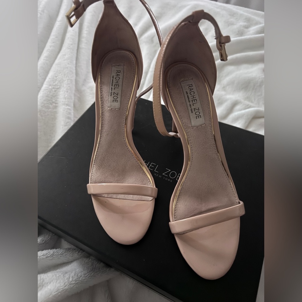 Rachel Zoe nude Ankle-Strap Heels
